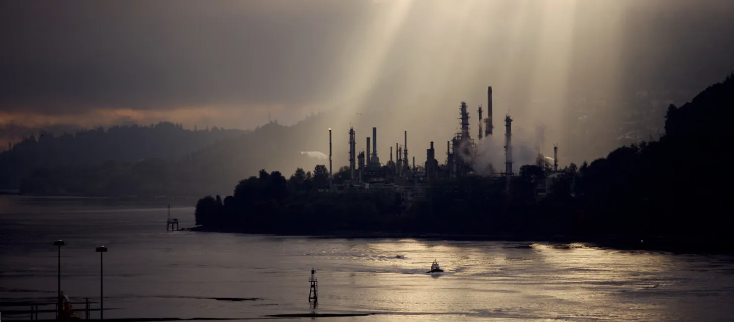 Oil refinery. Burnaby, BC
