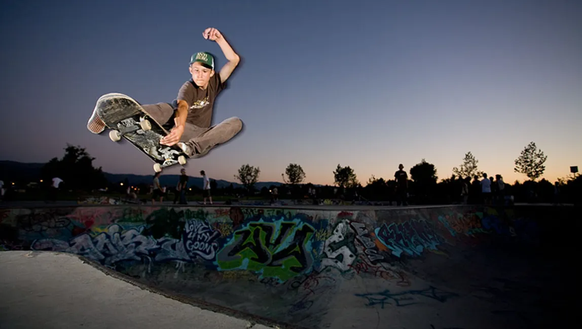 justin and the most beautiful frontside grab I've seen