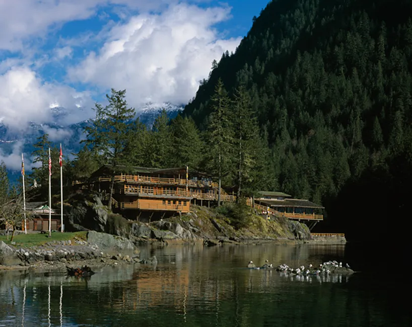 Malibu, BC at the entrance to Princess Louisa Inlet