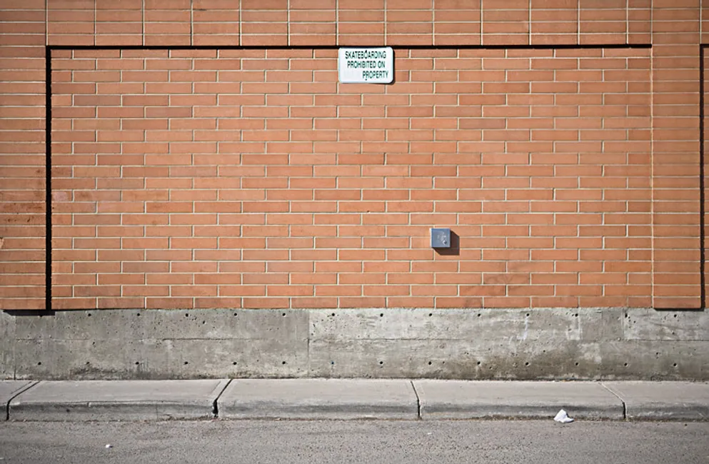 skateboarding is not allowed here