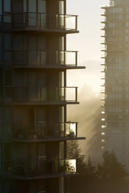 Highrise in the fog