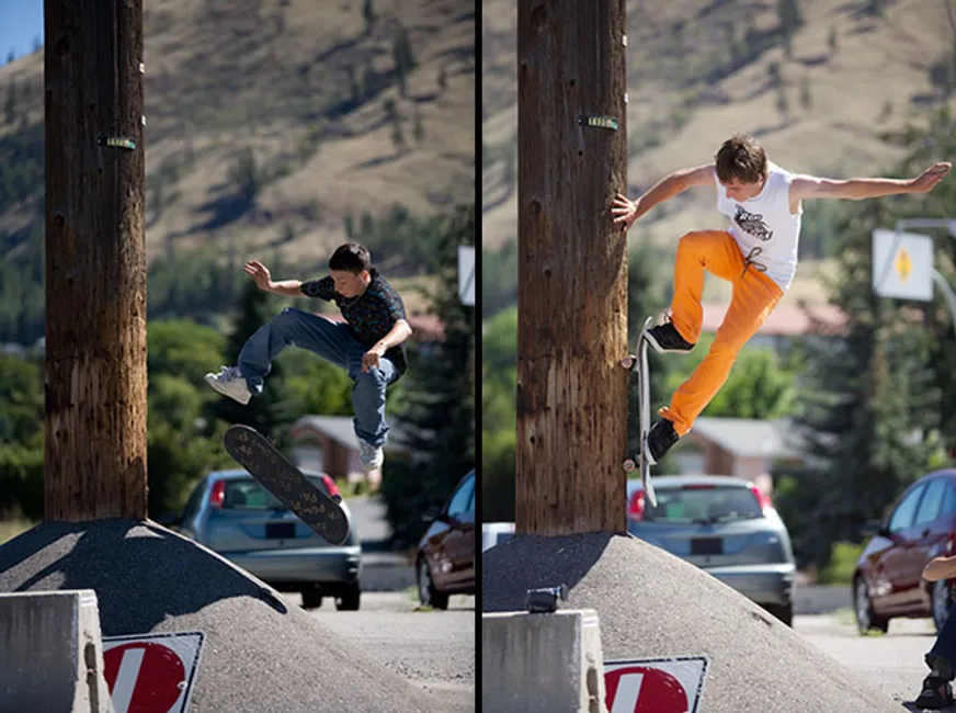 challis and evan at a random okanagan spot